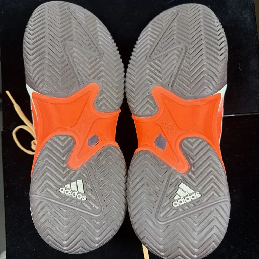 Adidas Barricade Womens Tennis Pickleball Shoes Orange HP7416 9.5